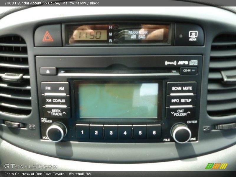 Audio System of 2008 Accent GS Coupe