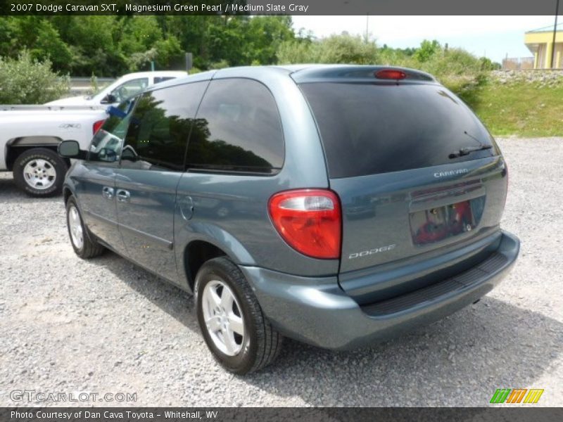 Magnesium Green Pearl / Medium Slate Gray 2007 Dodge Caravan SXT