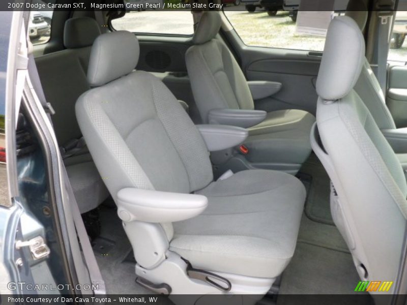 Magnesium Green Pearl / Medium Slate Gray 2007 Dodge Caravan SXT