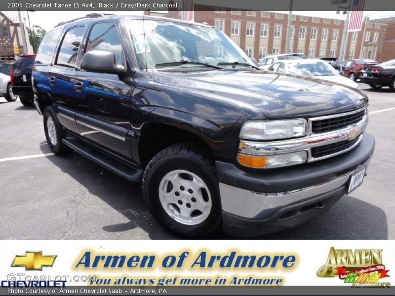 Black / Gray/Dark Charcoal 2005 Chevrolet Tahoe LS 4x4