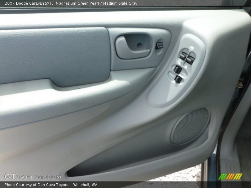 Magnesium Green Pearl / Medium Slate Gray 2007 Dodge Caravan SXT