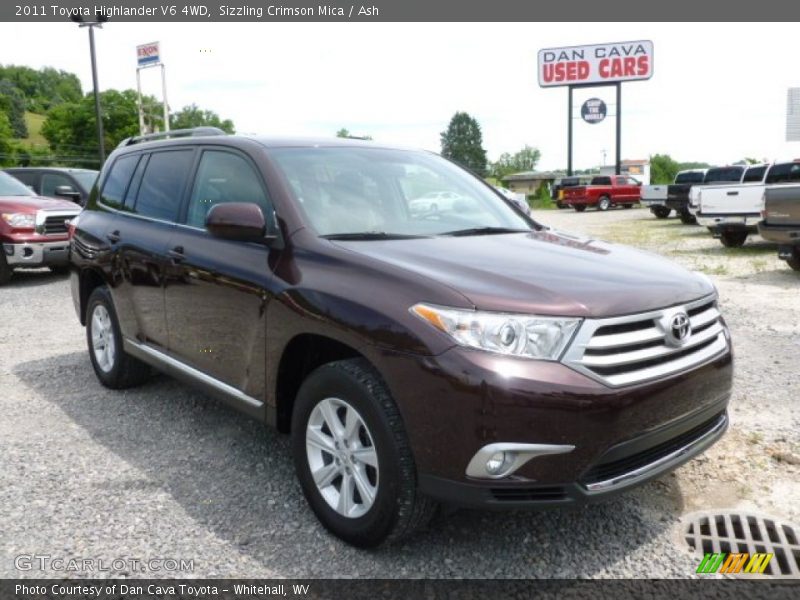 Sizzling Crimson Mica / Ash 2011 Toyota Highlander V6 4WD