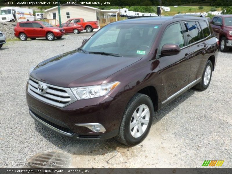 Sizzling Crimson Mica / Ash 2011 Toyota Highlander V6 4WD