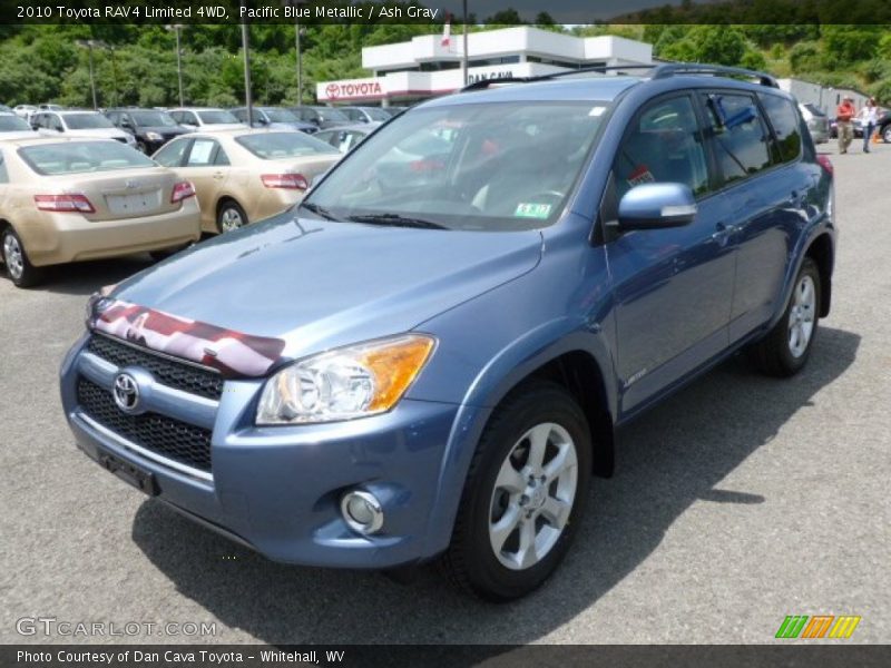 Pacific Blue Metallic / Ash Gray 2010 Toyota RAV4 Limited 4WD