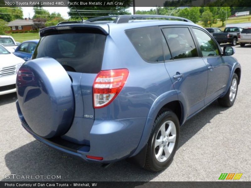 Pacific Blue Metallic / Ash Gray 2010 Toyota RAV4 Limited 4WD