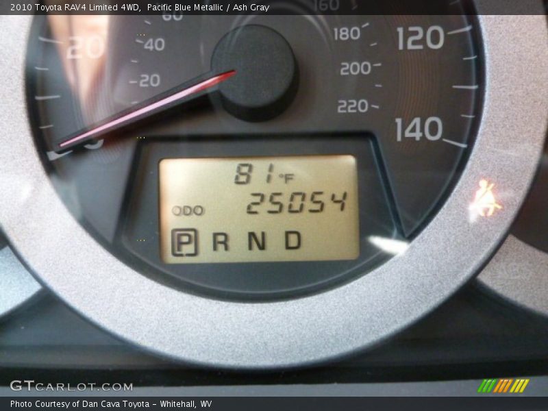 Pacific Blue Metallic / Ash Gray 2010 Toyota RAV4 Limited 4WD