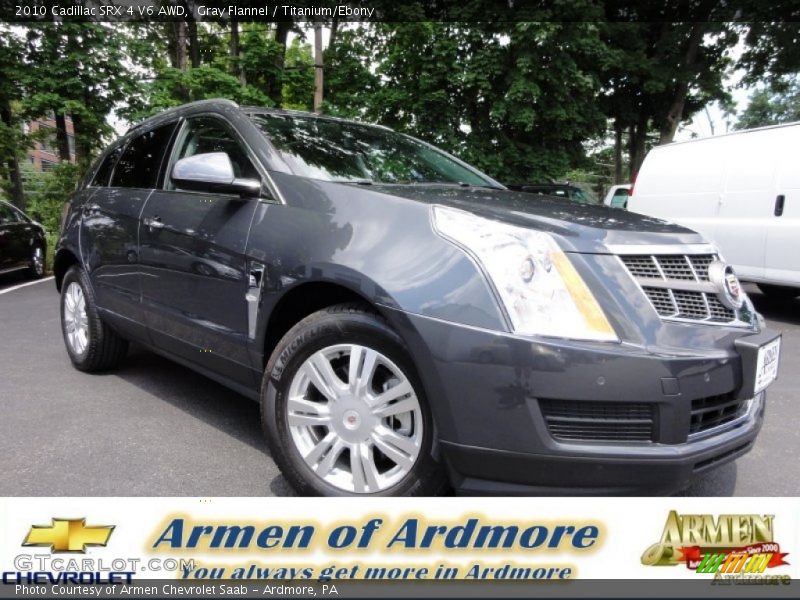 Gray Flannel / Titanium/Ebony 2010 Cadillac SRX 4 V6 AWD