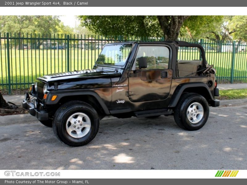 Black / Camel 2001 Jeep Wrangler Sport 4x4