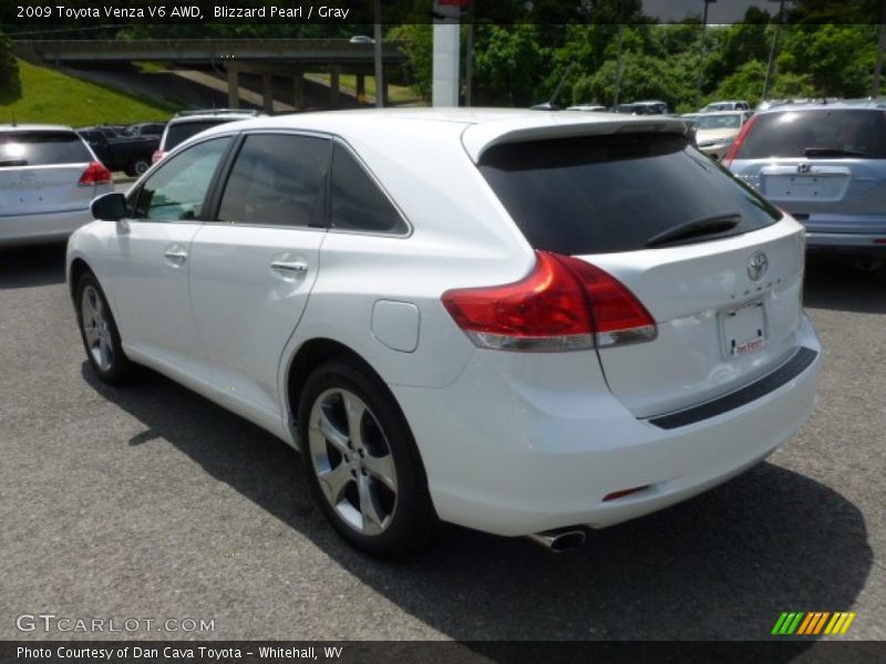 Blizzard Pearl / Gray 2009 Toyota Venza V6 AWD