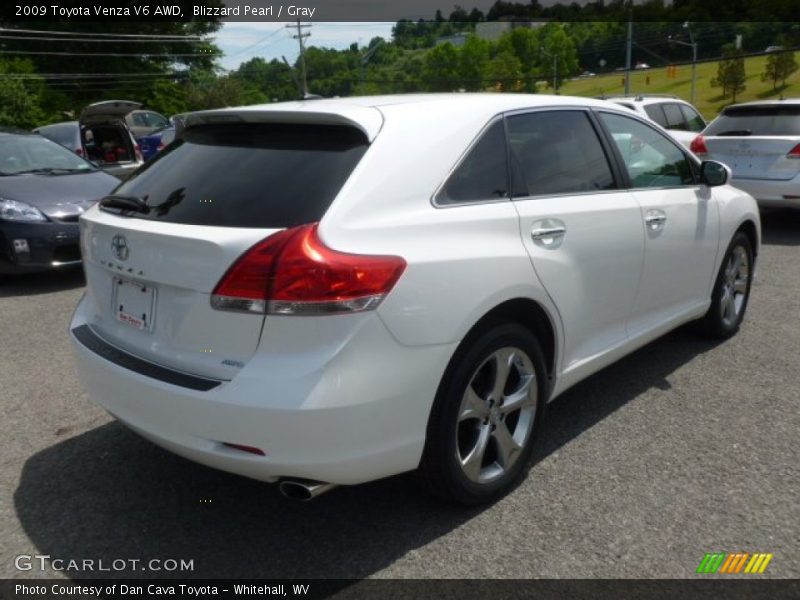 Blizzard Pearl / Gray 2009 Toyota Venza V6 AWD