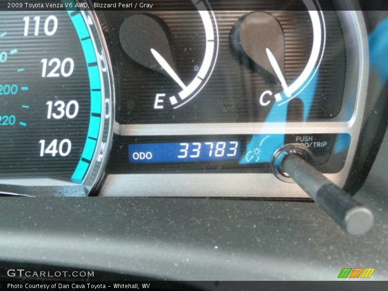 Blizzard Pearl / Gray 2009 Toyota Venza V6 AWD