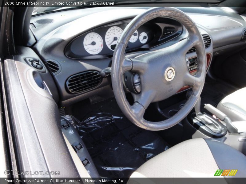 Black / Camel 2000 Chrysler Sebring JXi Limited Convertible