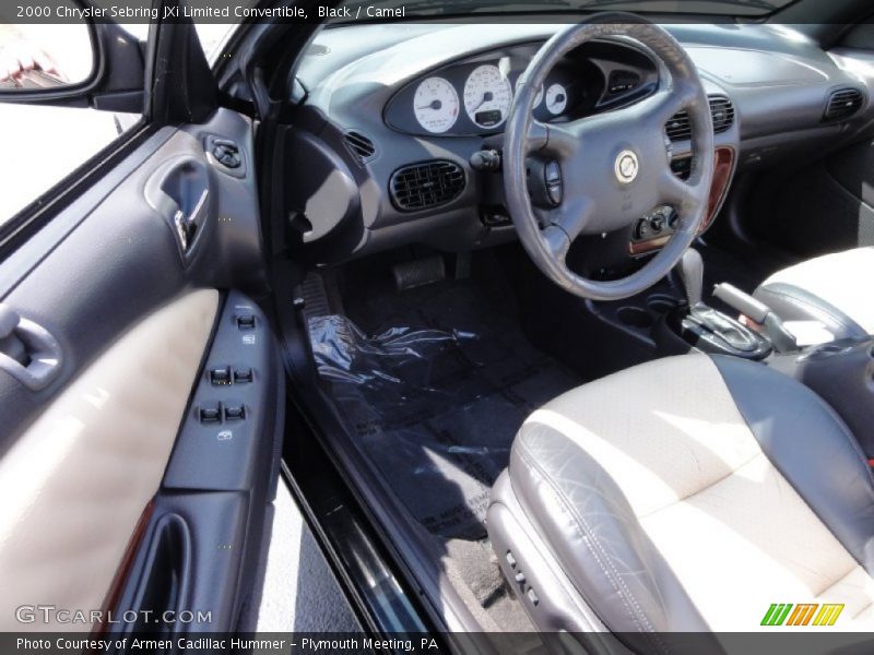 Black / Camel 2000 Chrysler Sebring JXi Limited Convertible