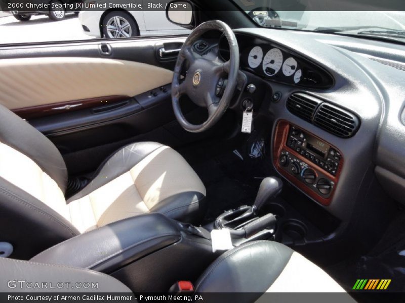 Black / Camel 2000 Chrysler Sebring JXi Limited Convertible