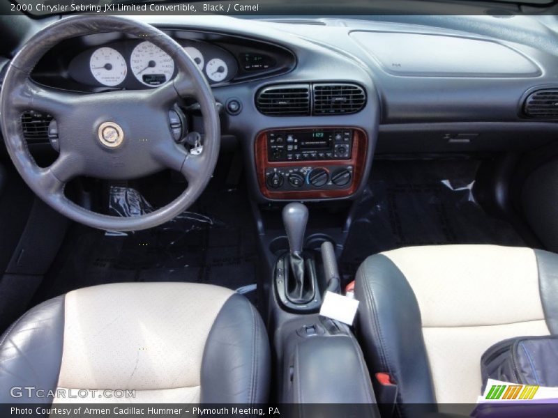 Black / Camel 2000 Chrysler Sebring JXi Limited Convertible