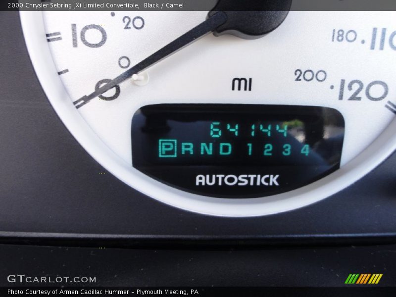 Black / Camel 2000 Chrysler Sebring JXi Limited Convertible