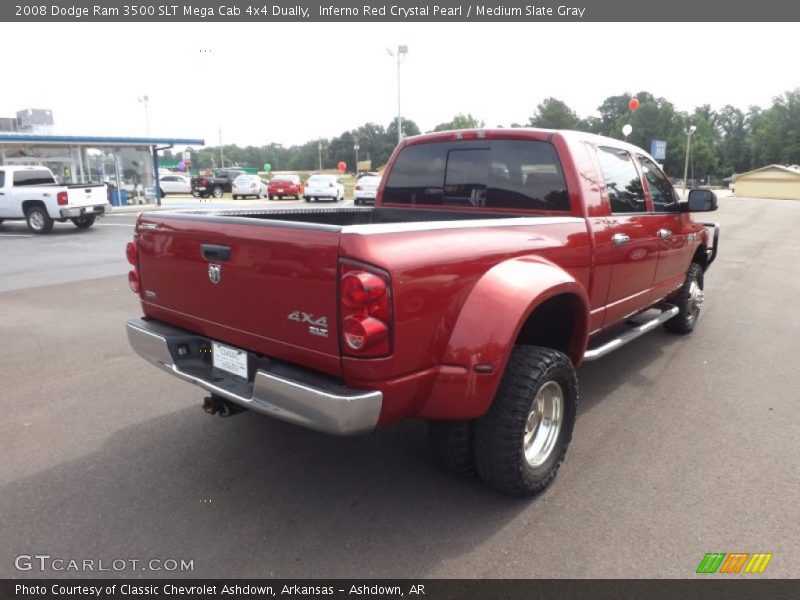  2008 Ram 3500 SLT Mega Cab 4x4 Dually Inferno Red Crystal Pearl