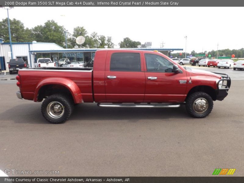  2008 Ram 3500 SLT Mega Cab 4x4 Dually Inferno Red Crystal Pearl