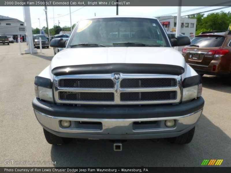 Bright White / Camel/Tan 2000 Dodge Ram 2500 SLT Extended Cab 4x4