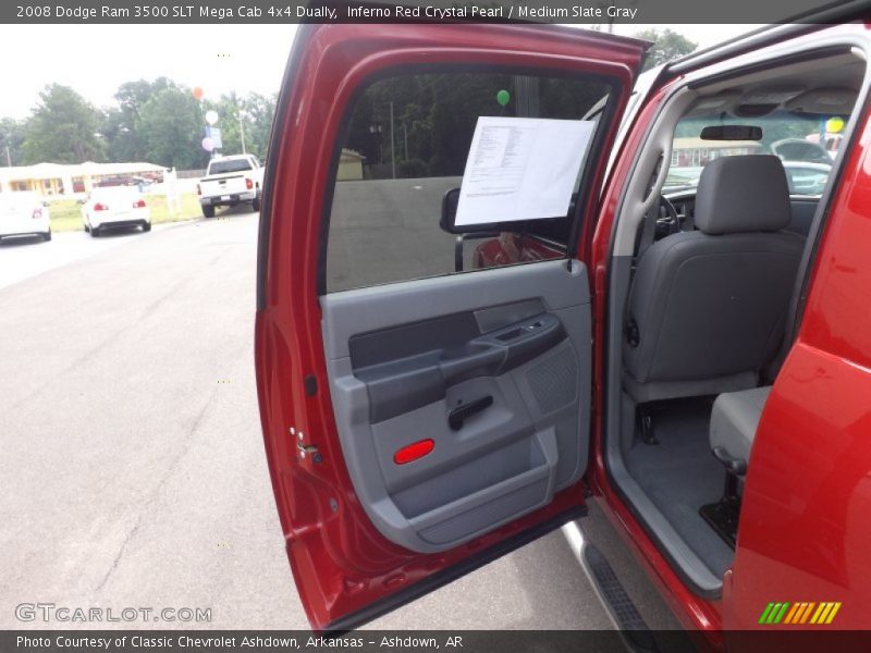 Inferno Red Crystal Pearl / Medium Slate Gray 2008 Dodge Ram 3500 SLT Mega Cab 4x4 Dually