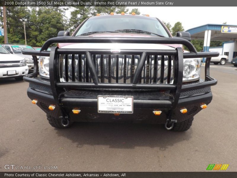 Inferno Red Crystal Pearl / Medium Slate Gray 2008 Dodge Ram 3500 SLT Mega Cab 4x4 Dually