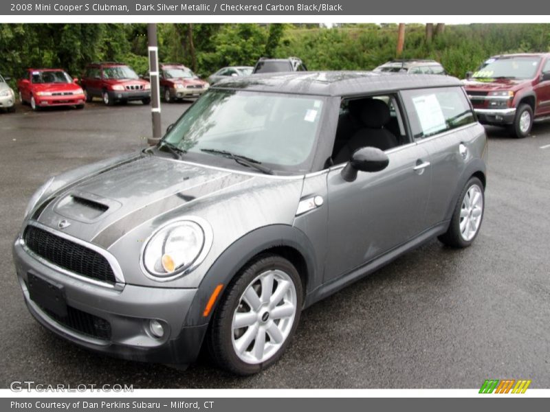 Dark Silver Metallic / Checkered Carbon Black/Black 2008 Mini Cooper S Clubman
