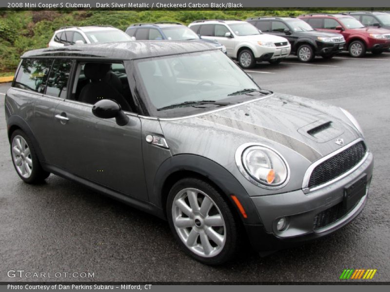 Dark Silver Metallic / Checkered Carbon Black/Black 2008 Mini Cooper S Clubman