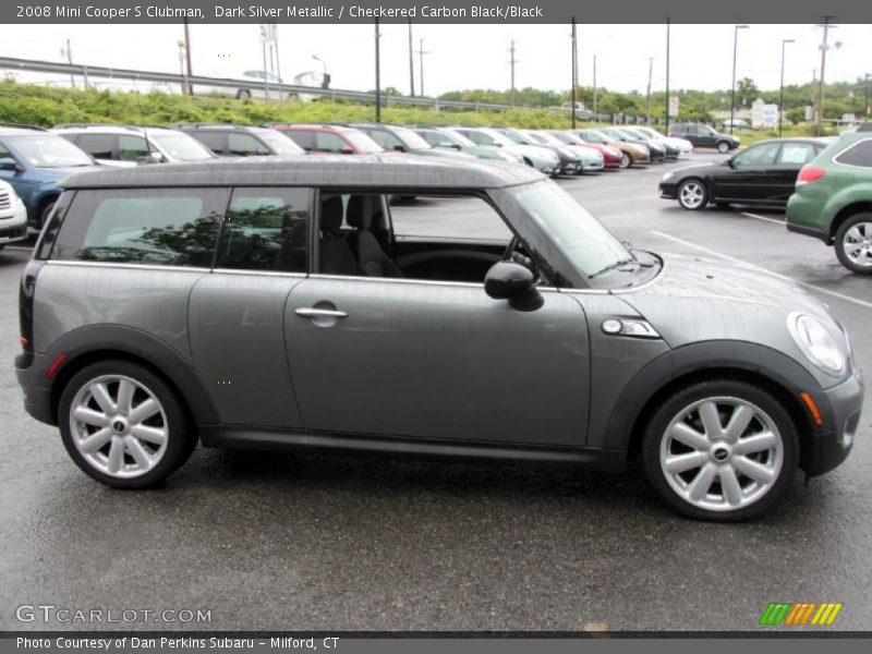 Dark Silver Metallic / Checkered Carbon Black/Black 2008 Mini Cooper S Clubman