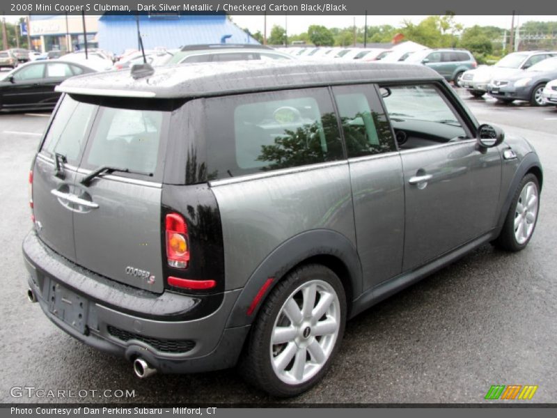 Dark Silver Metallic / Checkered Carbon Black/Black 2008 Mini Cooper S Clubman