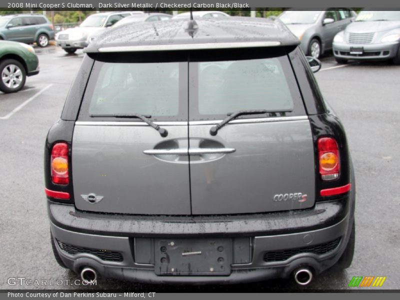 Dark Silver Metallic / Checkered Carbon Black/Black 2008 Mini Cooper S Clubman