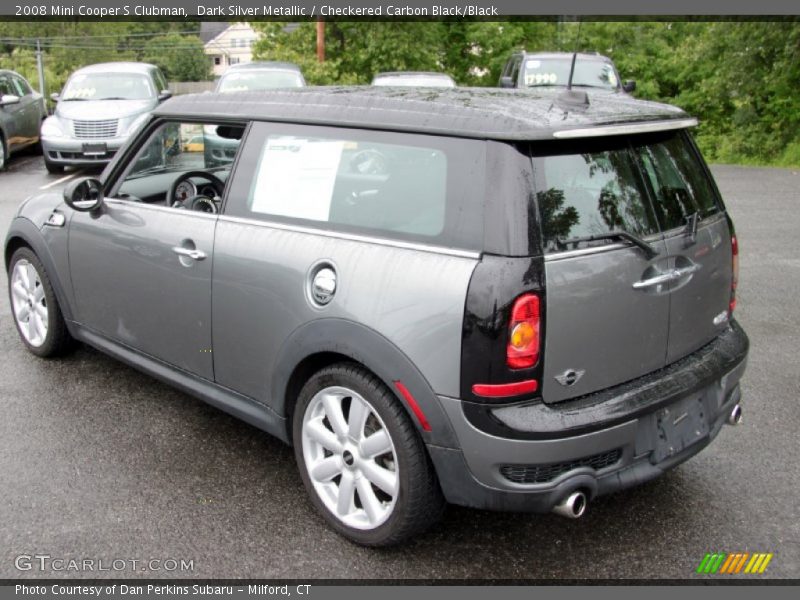 Dark Silver Metallic / Checkered Carbon Black/Black 2008 Mini Cooper S Clubman