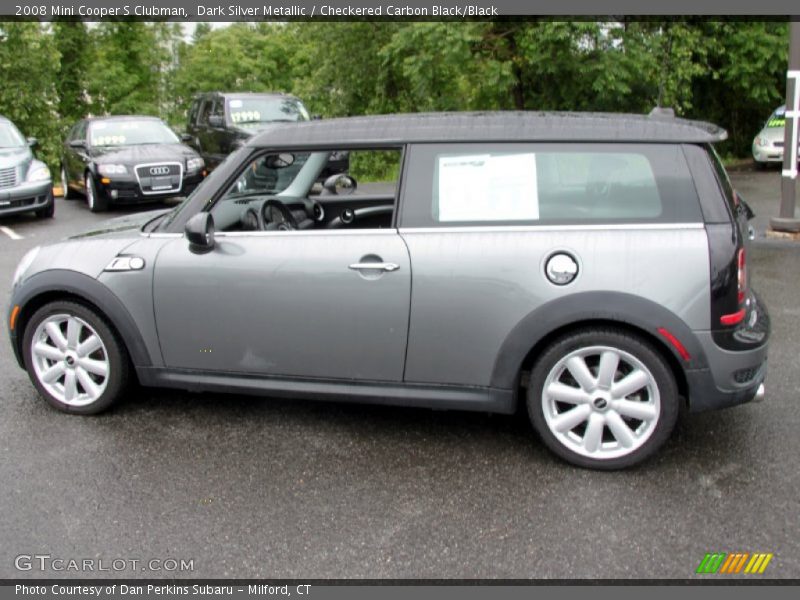 Dark Silver Metallic / Checkered Carbon Black/Black 2008 Mini Cooper S Clubman