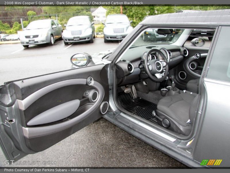 Dark Silver Metallic / Checkered Carbon Black/Black 2008 Mini Cooper S Clubman