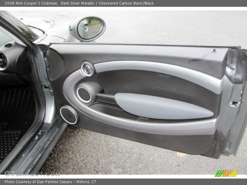 Dark Silver Metallic / Checkered Carbon Black/Black 2008 Mini Cooper S Clubman