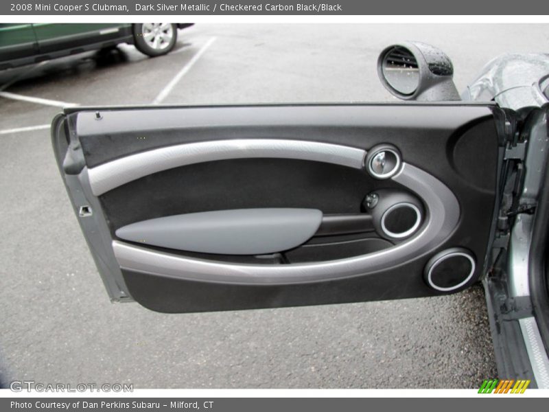 Dark Silver Metallic / Checkered Carbon Black/Black 2008 Mini Cooper S Clubman