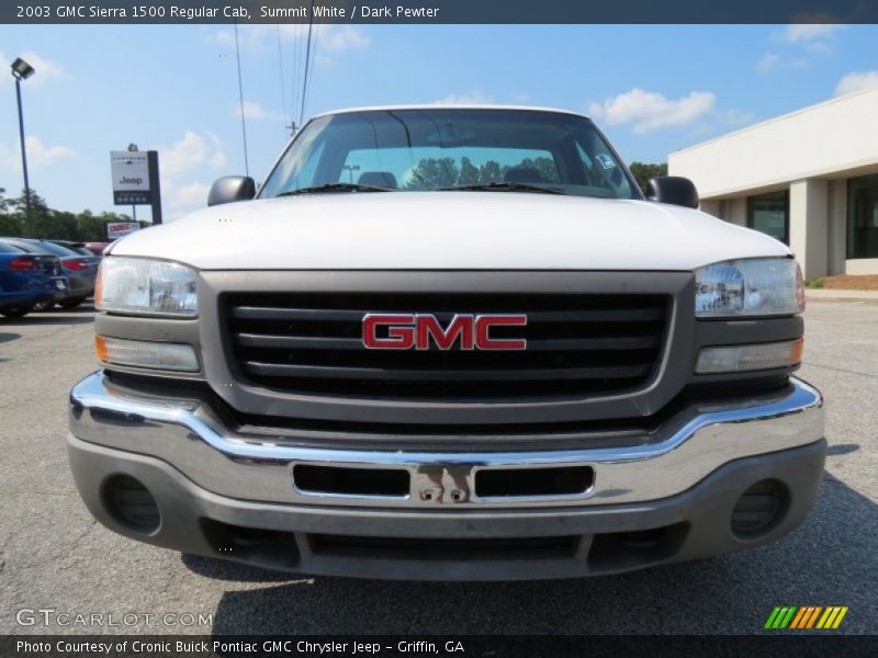 Summit White / Dark Pewter 2003 GMC Sierra 1500 Regular Cab