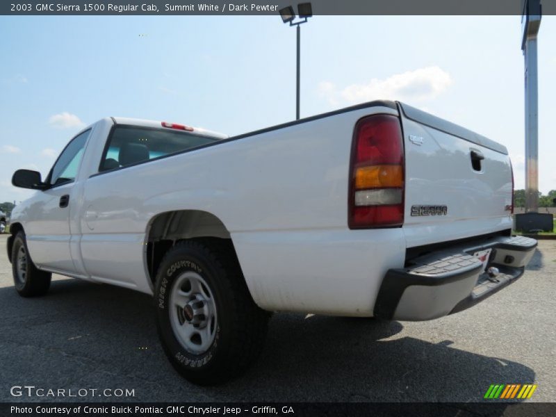 Summit White / Dark Pewter 2003 GMC Sierra 1500 Regular Cab