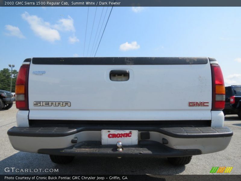 Summit White / Dark Pewter 2003 GMC Sierra 1500 Regular Cab