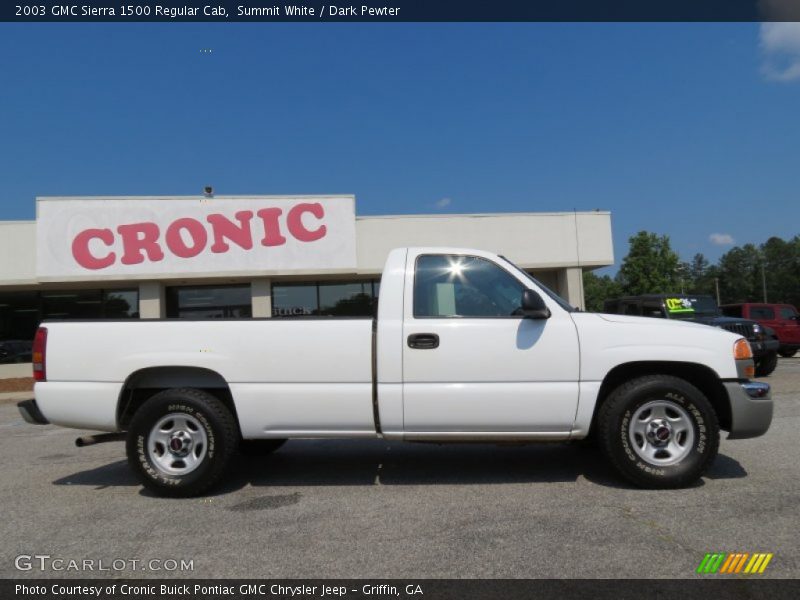 Summit White / Dark Pewter 2003 GMC Sierra 1500 Regular Cab