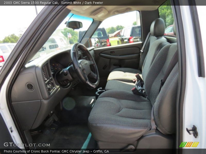 Summit White / Dark Pewter 2003 GMC Sierra 1500 Regular Cab