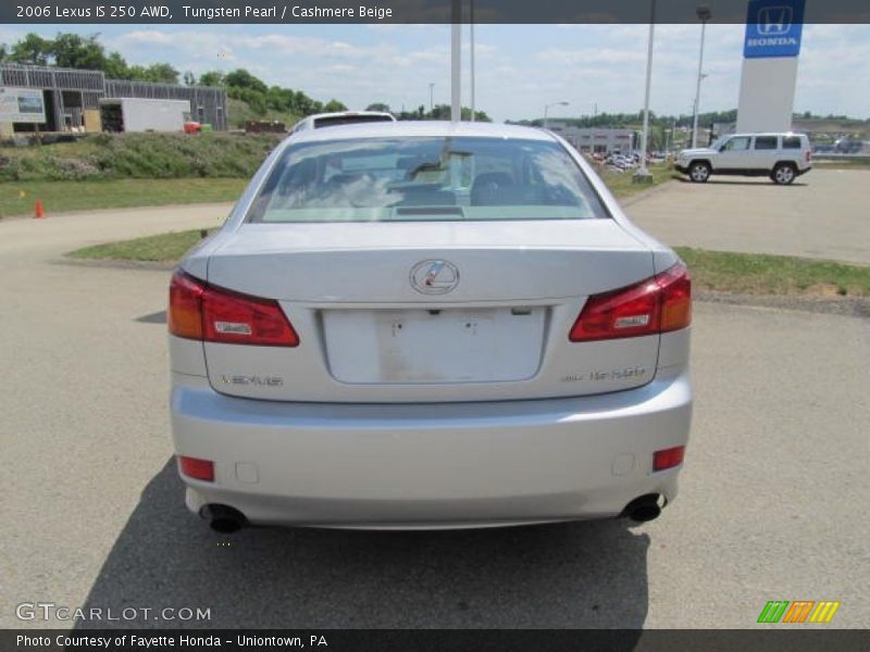 Tungsten Pearl / Cashmere Beige 2006 Lexus IS 250 AWD