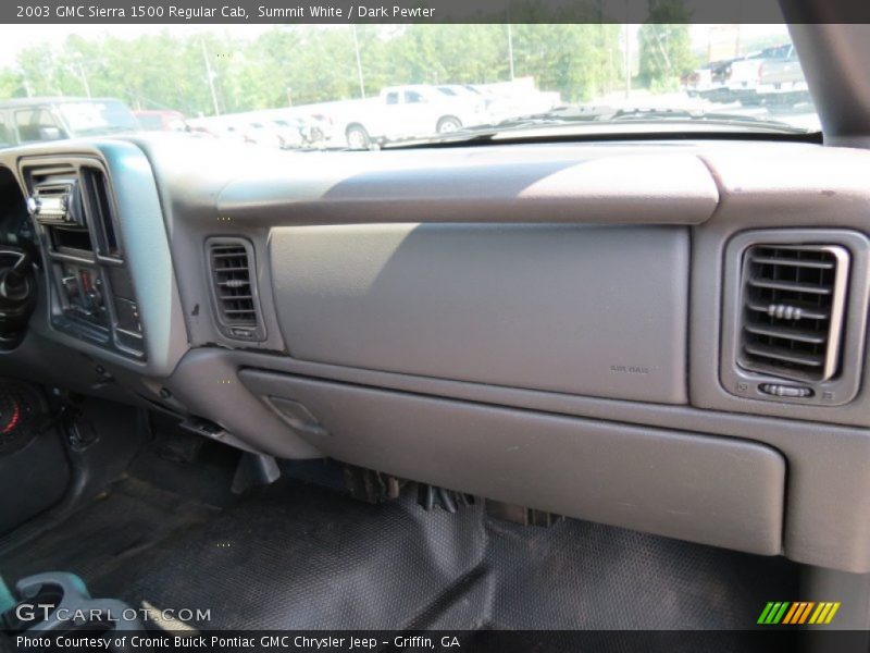 Summit White / Dark Pewter 2003 GMC Sierra 1500 Regular Cab