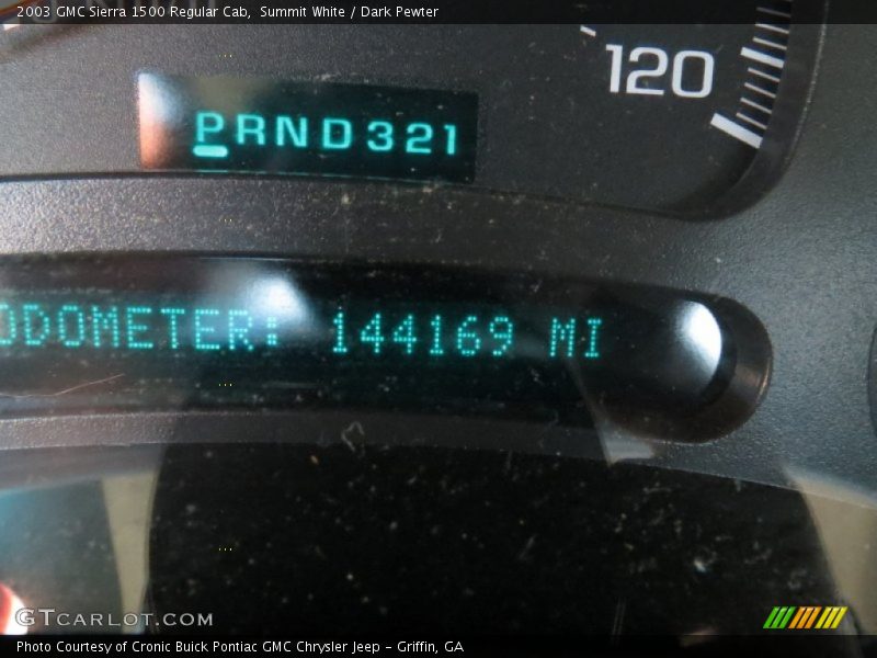 Summit White / Dark Pewter 2003 GMC Sierra 1500 Regular Cab