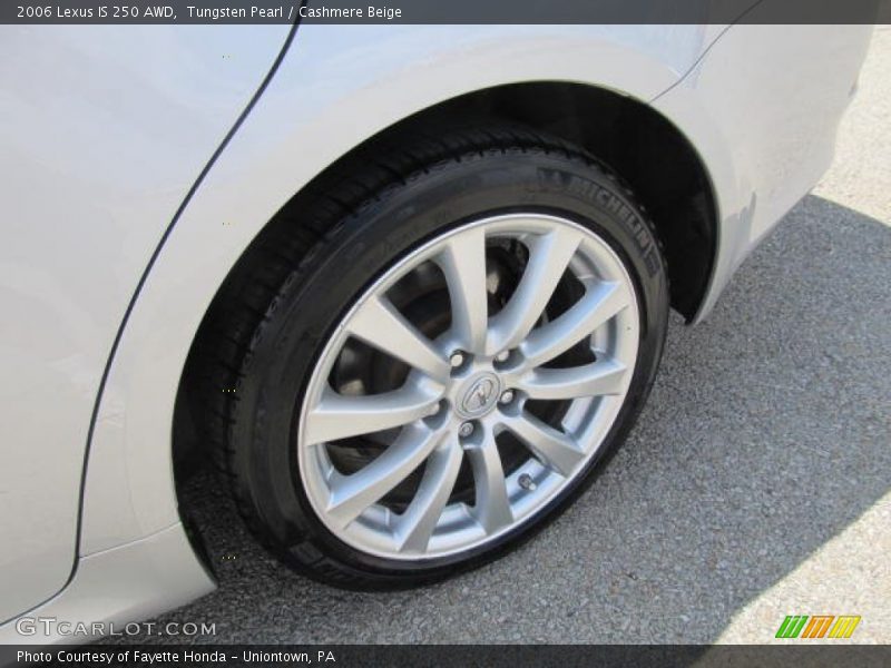 Tungsten Pearl / Cashmere Beige 2006 Lexus IS 250 AWD