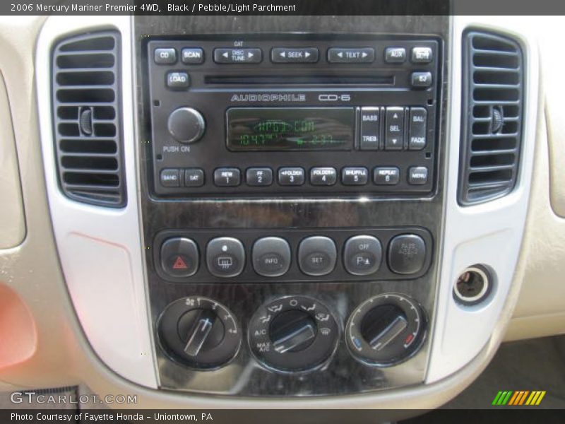 Controls of 2006 Mariner Premier 4WD