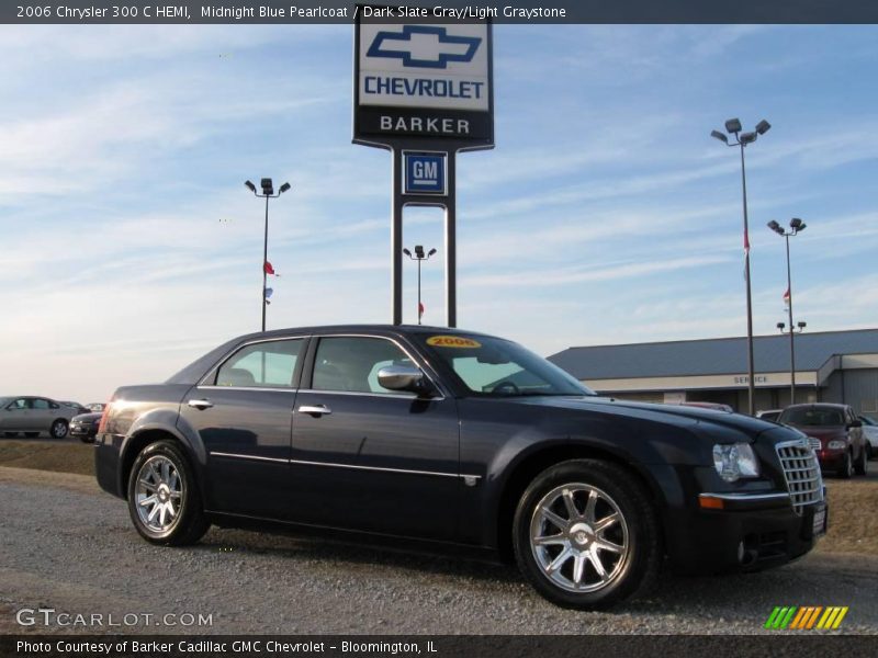 Midnight Blue Pearlcoat / Dark Slate Gray/Light Graystone 2006 Chrysler 300 C HEMI