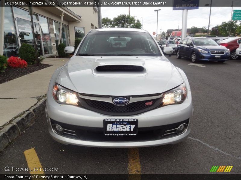 Spark Silver Metallic / Black Alcantara/Carbon Black Leather 2010 Subaru Impreza WRX STi