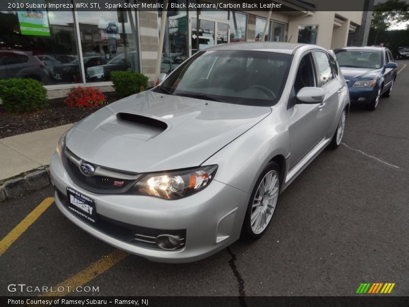 Spark Silver Metallic / Black Alcantara/Carbon Black Leather 2010 Subaru Impreza WRX STi