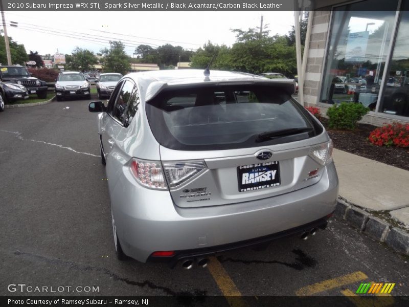 Spark Silver Metallic / Black Alcantara/Carbon Black Leather 2010 Subaru Impreza WRX STi