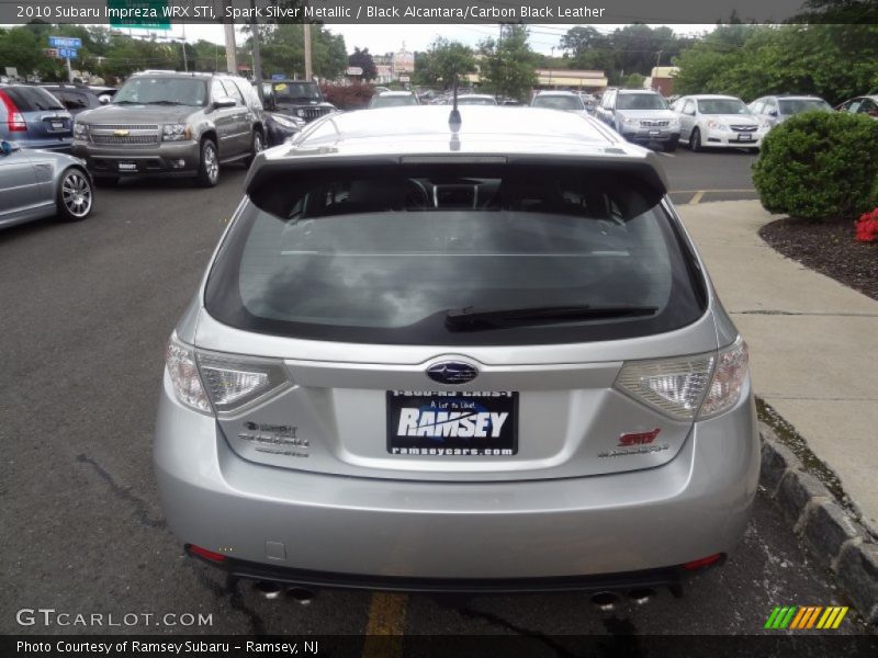 Spark Silver Metallic / Black Alcantara/Carbon Black Leather 2010 Subaru Impreza WRX STi